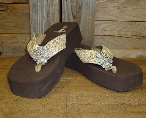 #20005S Corkys "Debutante" Flip Flops