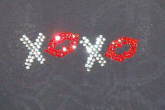TH135 Peace Love Cupid Rhinestone Tee