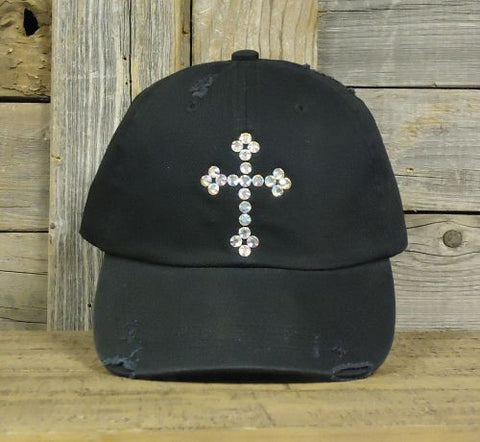 #9019C Swarovski Crystal Isabella Cross cap