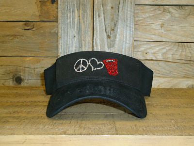 #9065C Peace Love Red Solo Cup visor