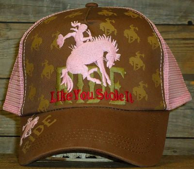 #9074C Ride Like You Stole it Embroidered cap