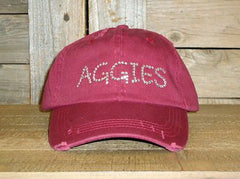 CP005A Aggies Rhinestone Cap