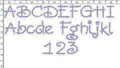 Amore 1.0" Font Clear Rhinestones Create Your Own
