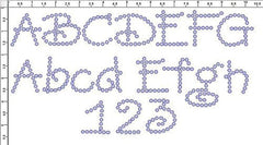 Amore 1.5" Font Clear Rhinestones Create Your Own