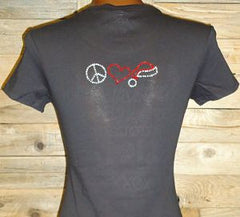 TH089 Santa, Maybe there's another List! Rhinestone Tee