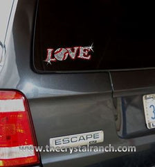 D003 Baseball Love Rhinestone Decal