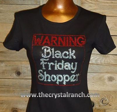 TH109 Warning Black Friday Shopper Tee