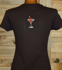 TH098 I'm only here for the BOOS! Rhinestone Tee