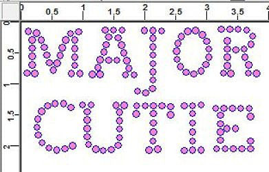 CRF026 Major Cutie Rhinestone Transfer-Any Color
