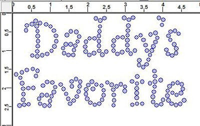 CRF029 Daddy's Favorite Rhinestone Transfer-Any Color