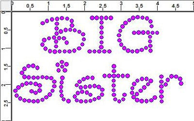 CRF049 Big Sister Rhinestone Transfer-Any Color