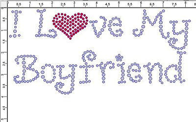 CRG099 I Love My Boyfriend Rhinestone Transfer