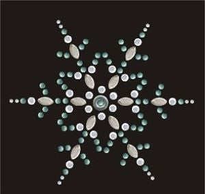 CRHYH1169 Snowflake Rhinestone Transfer