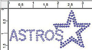CRK038cs Astros - Petite (6) Rhinestone Transfers