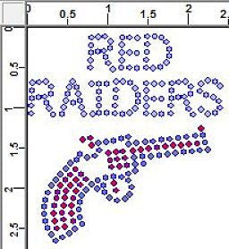 CRK039cs Red Raiders - Petite (6) Rhinestone Transfers