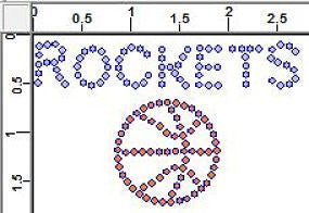 CRK040cs Rockets - Petite (6) Rhinestone Transfers