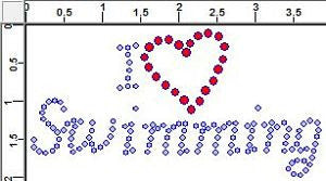 CRK065cs I Love Swimming - Petite (6) Rhinestone Transfers