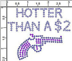 CRK075cs Hotter Than a $2 Pistol - Petite (6) Rhinestone Transfers
