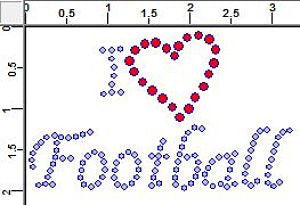 CRK081cs I Love Football - Petite (6) Rhinestone Transfers