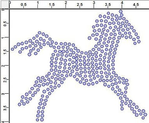 CRR069 Running Horse Rhinestone Transfer