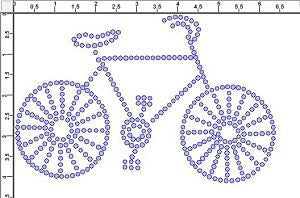 CRS257 Bike Rhinestone Transfer