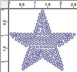 CRT023 Star (Filled) Rhinestone Transfer