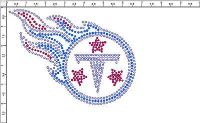 #CRT355 CRT355 Titans Rhinestone Transfer