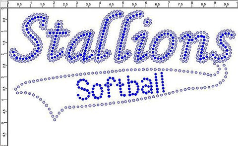 CRT372 Stallions with Banner Transfer-Any Color