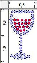CRY205ck Wine Glass Rhinestone Transfer