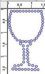 CRY249c Wine Glass Rhinestone Transfer