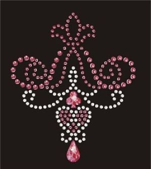 CRYYH1550 Scroll Rhinestone Transfer
