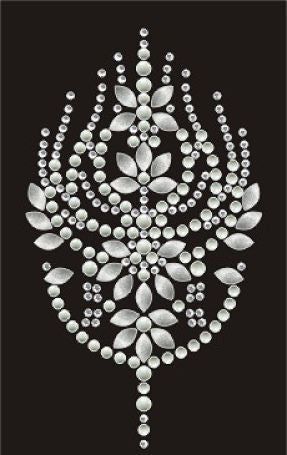 CRYYH1652 Trident Rhinestone Transfer