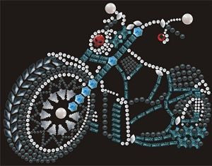CRYYH1751 Motorcycle Rhinestone Transfer