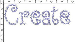 Curlz 2.0" Font Clear Rhinestones Create Your Own