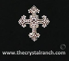 DJ037 Cross Rhinestone Decal