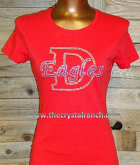Script 2.0" Font Clear Rhinestones Create Your Own
