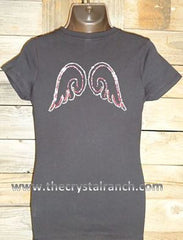 GTF032 Angel Rhinestone Tee