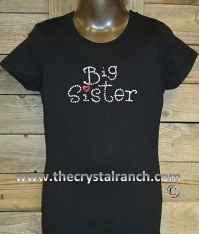 GTF033 Big Sister Rhinestone Tee