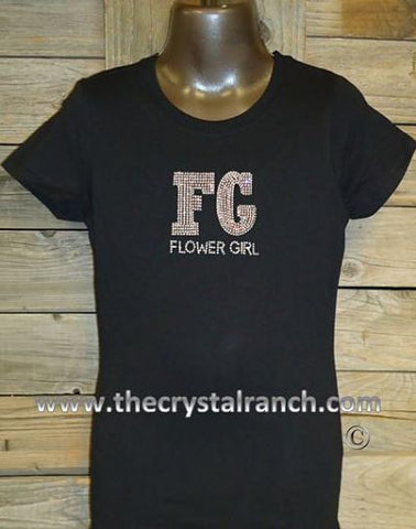GTF055 Flower Girl Rhinestone Tee