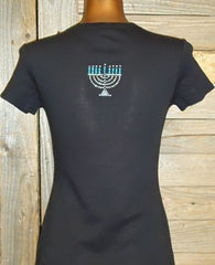 TH149 Happy Hanukkah Rhinestone Tee