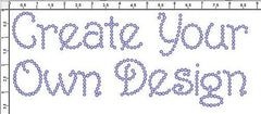 Harrington 1.25" Font Clear Rhinestones Create Your Own