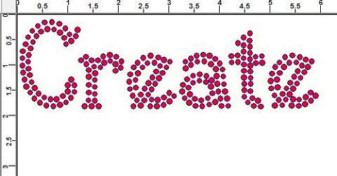 Harrington 1.75" Font Colored Rhinestones Create Your Own