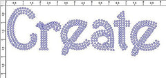 Harrington 2.5" Font Clear Rhinestones Create Your Own