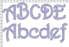 Harrington 2.5" Font Clear Rhinestones Create Your Own