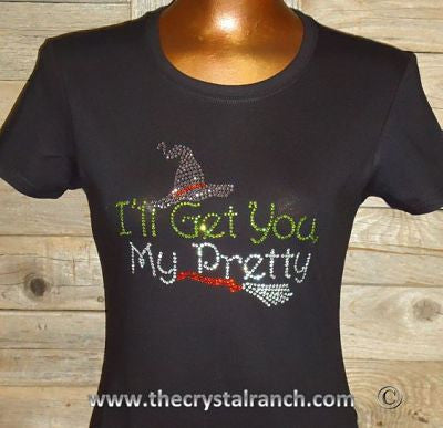 TH108 I'll Get You My Pretty! Rhinestone Tee