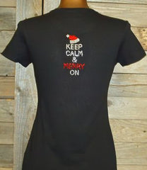 TH146 Dont Get Your Tinsel in a Tangle Rhinestone Tee