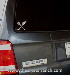 DS227 Lacrosse Rhinestone Decal