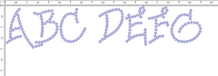 Urban 1.50" Font Clear Rhinestones Create Your Own