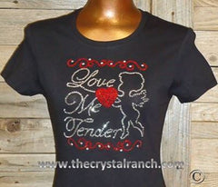 TH134 Love Me Tender Rhinestone Tee