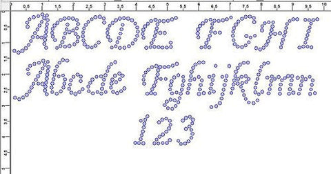 Script 1.0" Font Clear Rhinestones Create Your Own